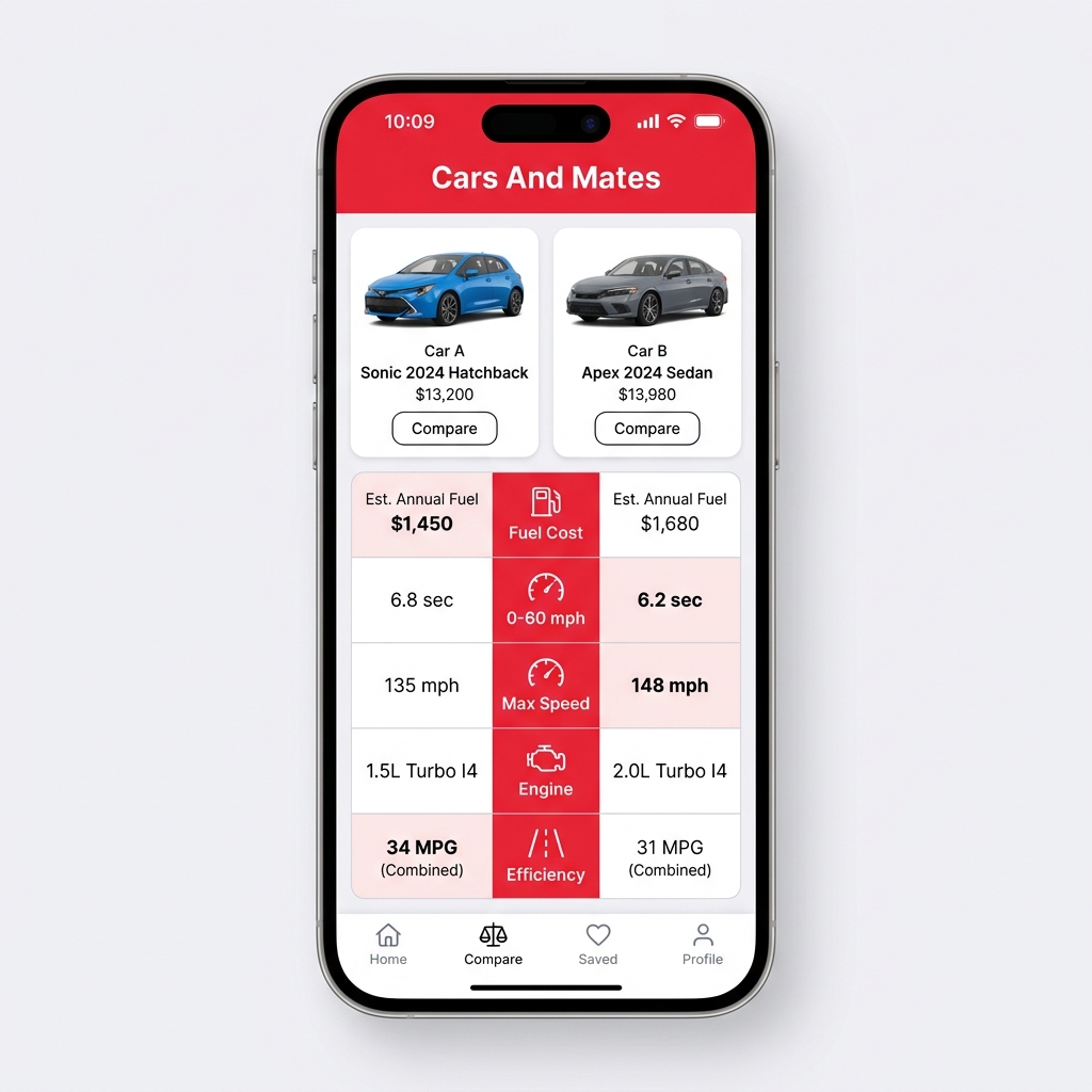 Vehicle Comparison Feature